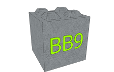Betonový blok BB9 600x600x600 mm